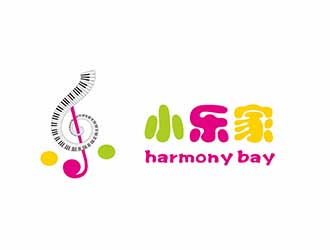 AR科技核心～雪狐設計的小樂家（中文名），harmony bay （英文名）logo設計