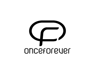 周金進(jìn)的英文:onceforever +中文:萬姿艾唯logo設(shè)計