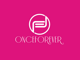 郭慶忠的英文:onceforever +中文:萬姿艾唯logo設(shè)計