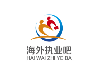 姚烏云的海外執(zhí)業(yè)吧藍(lán)色圖形logologo設(shè)計