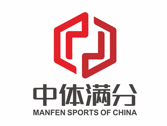 唐國(guó)強(qiáng)的中體滿(mǎn)分logo設(shè)計(jì)