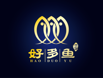 安冬的好多魚酒店logo設(shè)計
