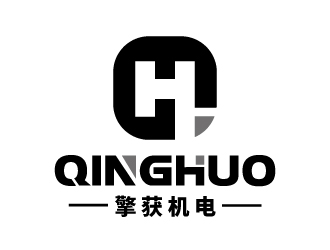 張俊的上海擎獲機電科技有限公司logo設(shè)計