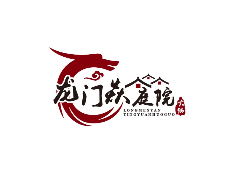 朱紅娟的龍門焱生態(tài)火鍋logo設(shè)計(jì)
