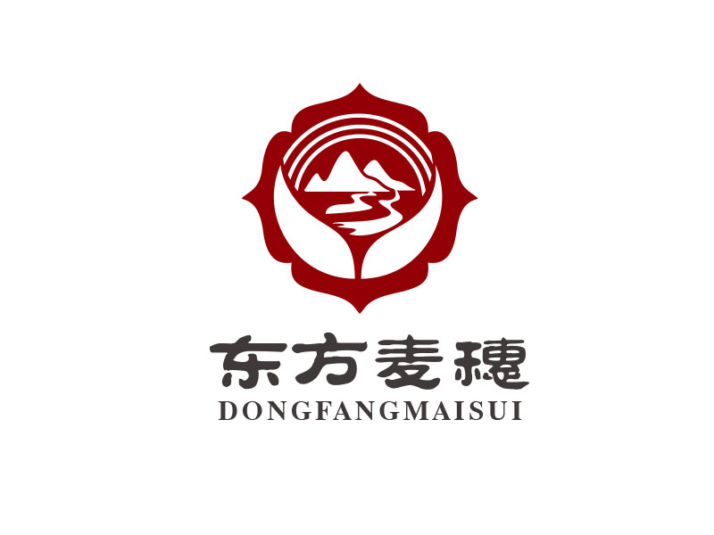 朱紅娟的白酒品牌，東方麥穗logo設(shè)計(jì)
