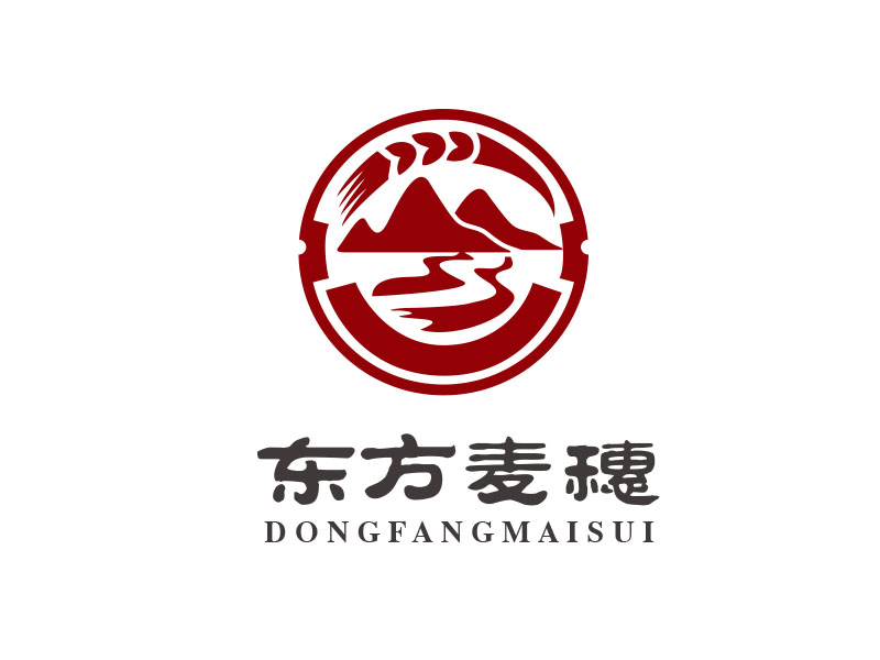朱紅娟的白酒品牌，東方麥穗logo設(shè)計(jì)