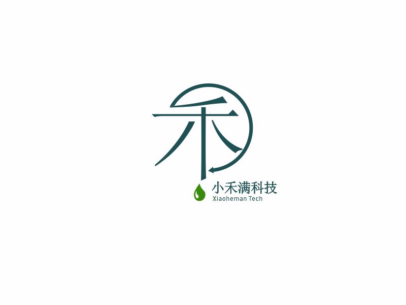 向紅的深圳小禾滿(mǎn)科技有限公司logo設(shè)計(jì)