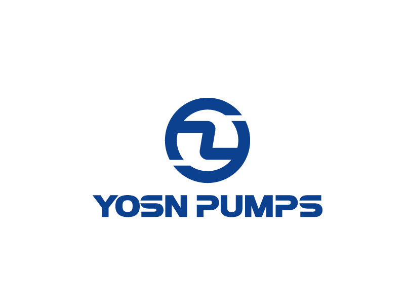 張俊的用YOSN PUMPS字母，涌順泵業(yè)結(jié)合設(shè)計。也可以不用中文logo設(shè)計